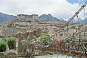 Ladakh - Stakna Gompa built on a mountain spur 